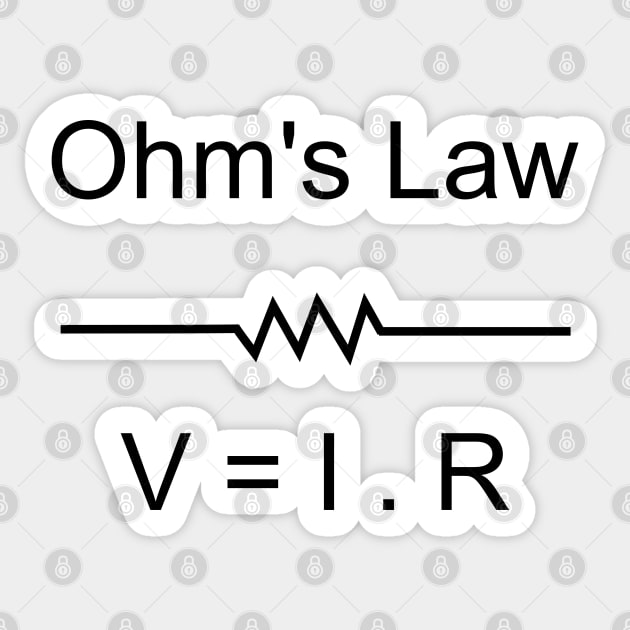 Ohm's Law Sticker by NEXT GEN